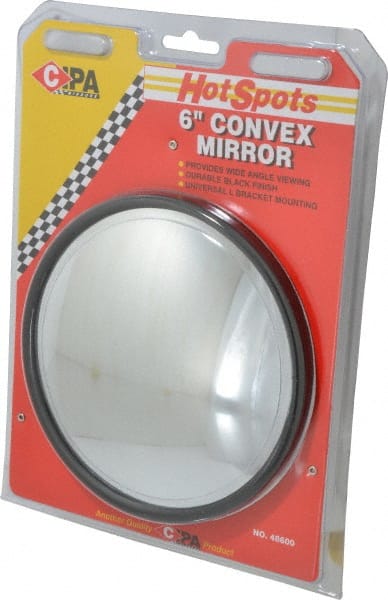 Automotive Full Size Convex Round Mirror with L Bracket MPN:48600