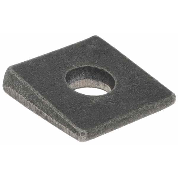 Beveled Square Washers, Material: Low Carbon Steel , Minimum Thickness (Inch): 5/32 , Bolt Size (Inch): 3/8  MPN:32792