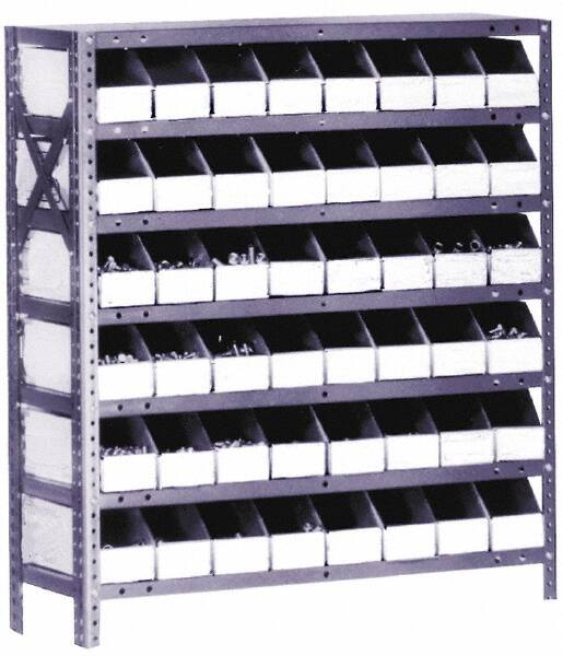 192 Bin Bin Shelving Unit with Corrugated Bin Boxes MPN:0