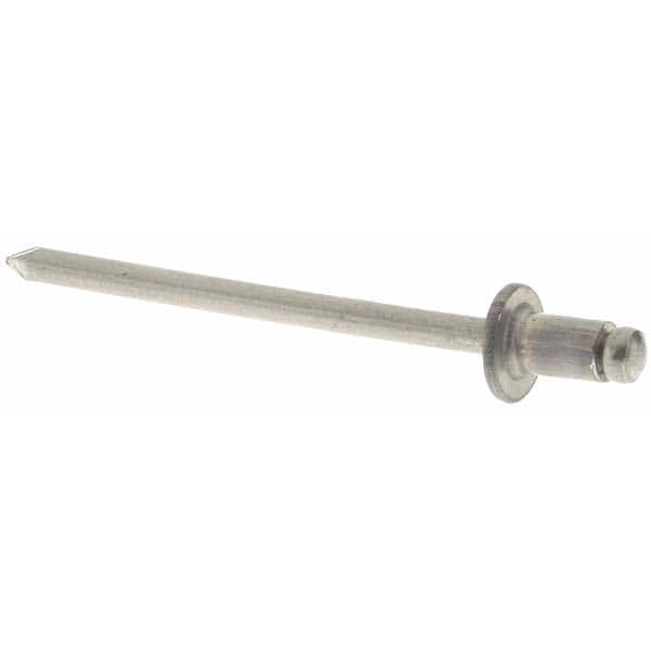 Open End Blind Rivet: Size 41, Dome Head, Aluminum Body, Aluminum Mandrel MPN:34170