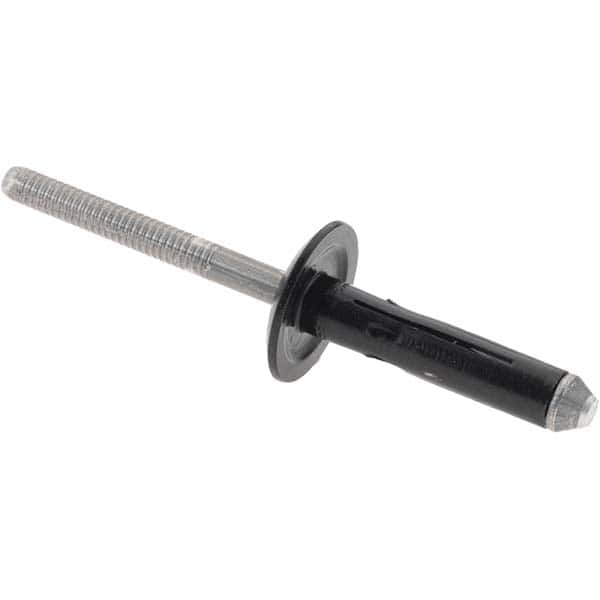 Peel Blind Rivet: Large Flange Dome Head, Aluminum Body, Aluminum Mandrel MPN:BD288