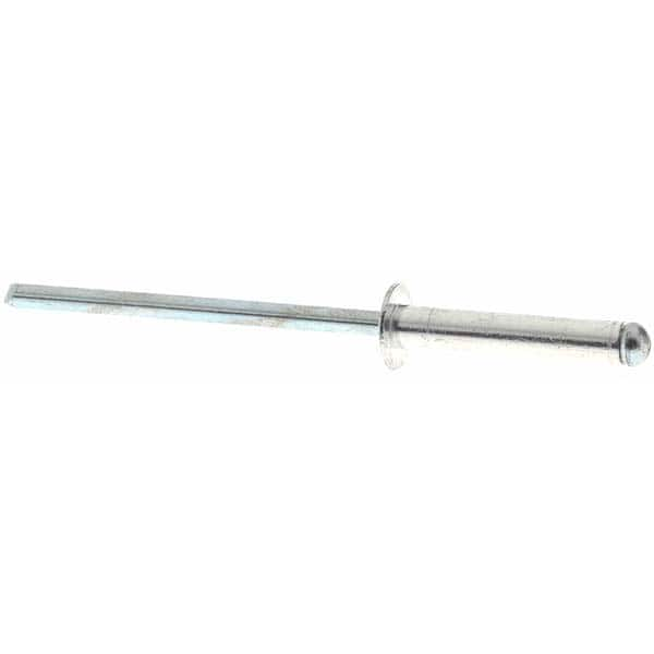 Open End Blind Rivet: Size 48, Dome Head, Aluminum Body, Steel Mandrel MPN:KP70609