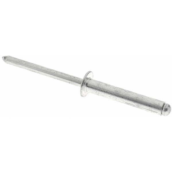 Open End Blind Rivet: Size 614, Dome Head, Aluminum Body, Aluminum Mandrel MPN:KP7851