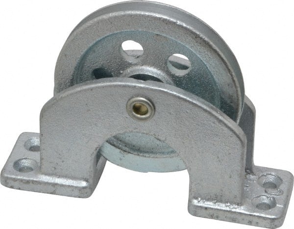 Single Open Upright Mount Guidance Pulley MPN:3-100-25-86-