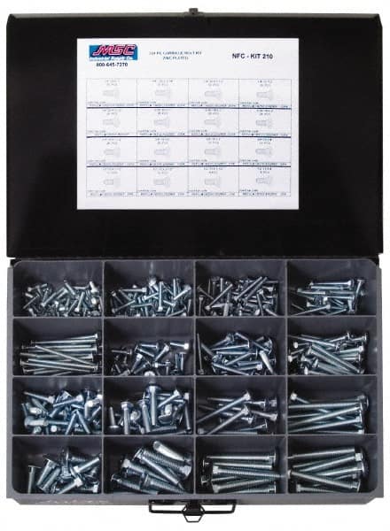 384 Piece Steel Carriage Bolt MPN:NFC-KIT210