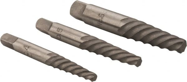 Spiral Flute Screw Extractor: 3 Pc MPN:312-8933