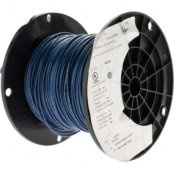 THHN, 18 AWG, 7 Amp, 500' Long, Stranded Core, 16 Strand Building Wire MPN:BD-17960N