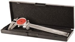 Dial Caliper: 6'' Range, 0.001'' Graduation, 0.1'' per Revolution MPN:102-1026