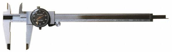 Dial Caliper: 6'' Range, 0.001'' Graduation, 0.1'' per Revolution MPN:10B-S006