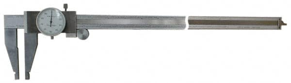 Dial Caliper: 12'' Range, 0.001'' Graduation, 0.1'' per Revolution MPN:10W-S013