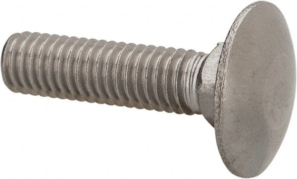 Carriage Bolt: M6 x 1.00, 25 mm Length Under Head, Square Neck MPN:CA6X06025-050BX