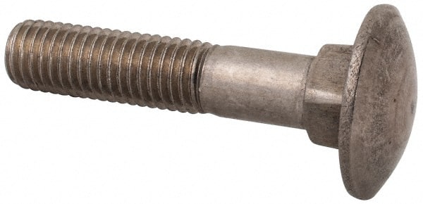 Carriage Bolt: M12 x 1.75, 60 mm Length Under Head, Square Neck MPN:CA6X012060-010B