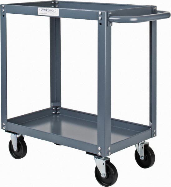 Service Utility Cart: Steel, Gray MPN:WS-MH-SCAR-005