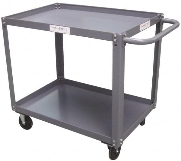 Service Utility Cart: Steel, Gray MPN:WS-MH-SCAR-006