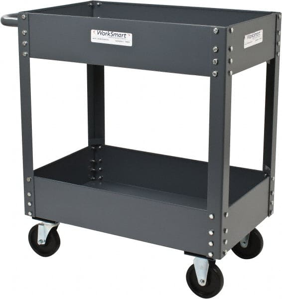 Service Utility Cart: Steel, Gray MPN:WS-MH-SCAR-019