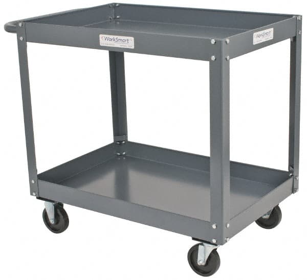 Service Utility Cart: Steel, Gray MPN:WS-MH-SCAR-022