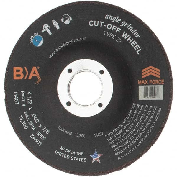 Depressed Grinding Wheel:  Type 27,  4-1/2