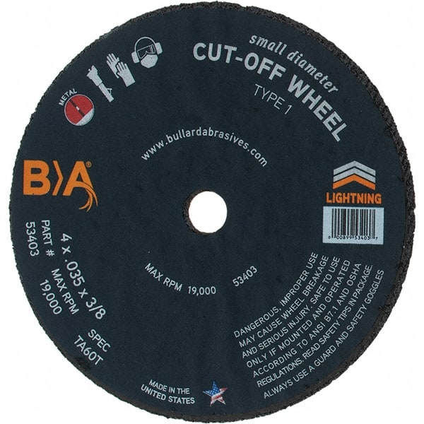 Cutoff Wheel: Type 1, 4