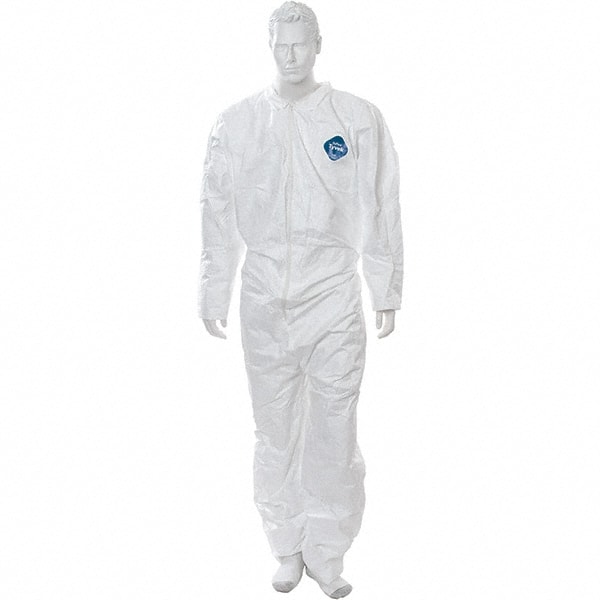 Disposable Coveralls: Size 3X-Large, Film Laminate, Zipper Closure MPN:CEL-58023X