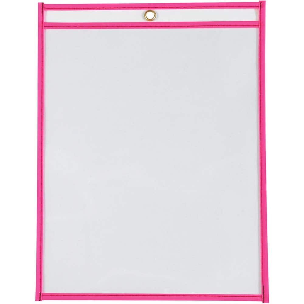 15 Pc Job Ticket Holder: Neon Pink MPN:JTH115PK