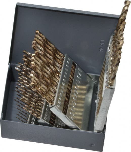 Drill Bit Set: Jobber Length Drill Bits, 60 Pc, 135 ° MPN:01196609