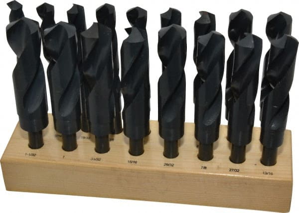 Drill Bit Set: Reduced Shank Drill Bits, 17 Pc, 118 ° MPN:01345172