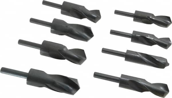 Drill Bit Set: Reduced Shank Drill Bits, 8 Pc, 118 ° MPN:01345180