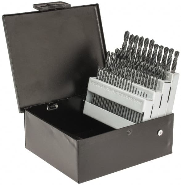 Drill Bit Set: Screw Machine Length Drill Bits, 60 Pc, 118 ° MPN:01356609