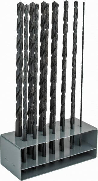 Drill Bit Set: Aircraft Extension Length Drill Bits, 13 Pc, 118 ° MPN:63323695