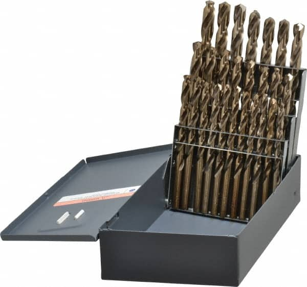 Drill Bit Set: Jobber Length Drill Bits, 26 Pc, 0.234