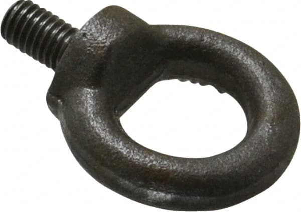 Fixed Lifting Eye Bolt: With Shoulder, M8 x 1.25 Thread, Grade 1015 Steel MPN:58008