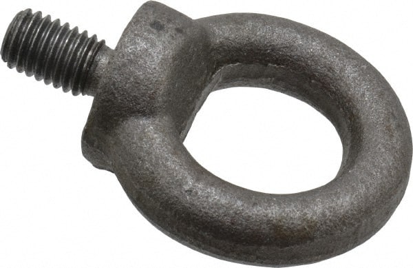 Fixed Lifting Eye Bolt: With Shoulder, M10 x 1.50 Thread, Grade 1015 Steel MPN:58010