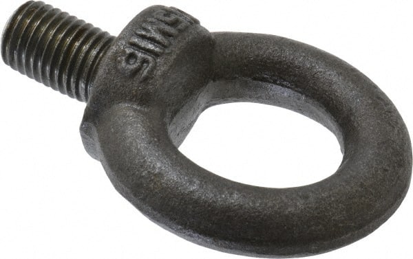 Fixed Lifting Eye Bolt: With Shoulder, M16 x 2.00 Thread, Grade 1015 Steel MPN:58016