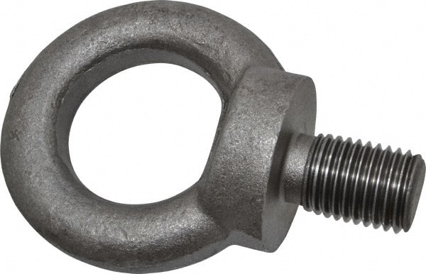 Fixed Lifting Eye Bolt: With Shoulder, M30 x 3.50 Thread, Grade 1015 Steel MPN:58030