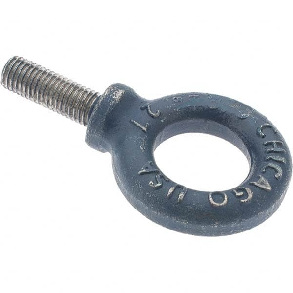 Fixed Lifting Eye Bolt: With Shoulder, M14 x 2.00 Thread, Grade C-15 Steel MPN:B10772