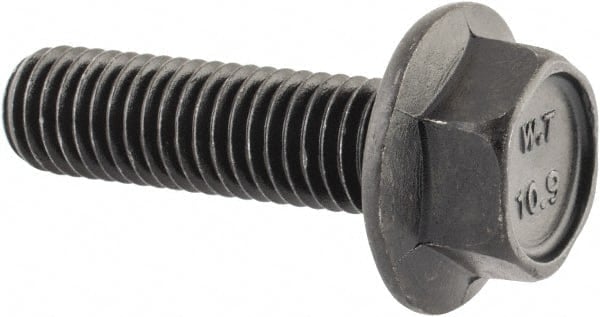 Smooth Flange Bolt: M10 x 1.5 Metric, 35 mm Length Under Head MPN:427551MSC