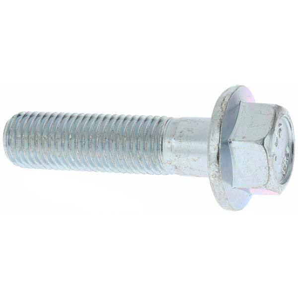 Smooth Flange Bolt: M10 x 1.5 Metric, 40 mm Length Under Head, Partially Threaded MPN:4574