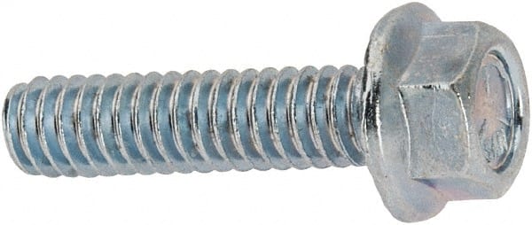 Serrated Flange Bolt: 1/4-20 UNC, 1