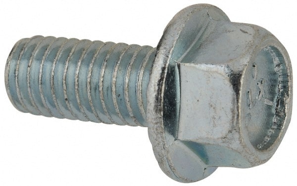 Serrated Flange Bolt: 3/8-16 UNC, 7/8