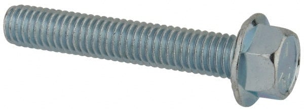 Serrated Flange Bolt: 3/8-16 UNC, 2-1/4