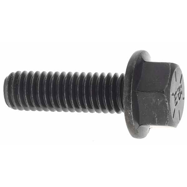 Smooth Flange Bolt: 3/8-16 UNC, 1-1/4