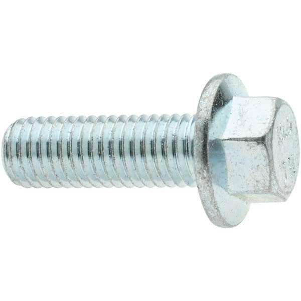 Smooth Flange Bolt: M10 x 1.5 Metric, 30 mm Length Under Head, Fully Threaded MPN:KP60627