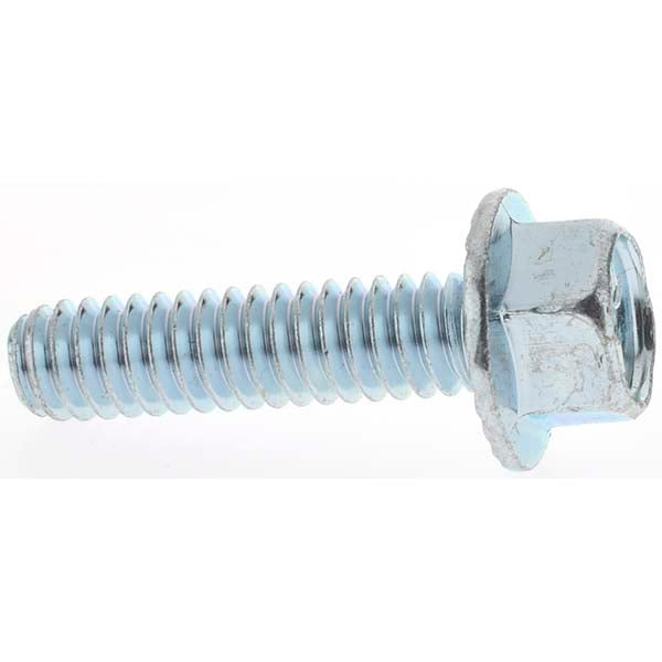 Serrated Flange Bolt: 1/4-20 UNC, 1