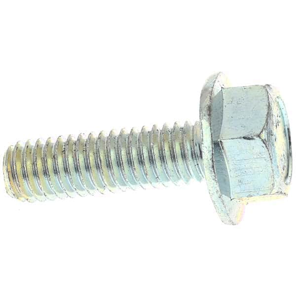 Smooth Flange Bolt: M6 x 1 Metric, 20 mm Length Under Head MPN:MP4553