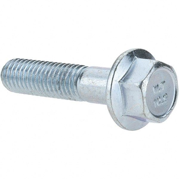 Smooth Flange Bolt: M8 x 1.25 Metric, 35 mm Length Under Head, Partially Threaded MPN:MP4563