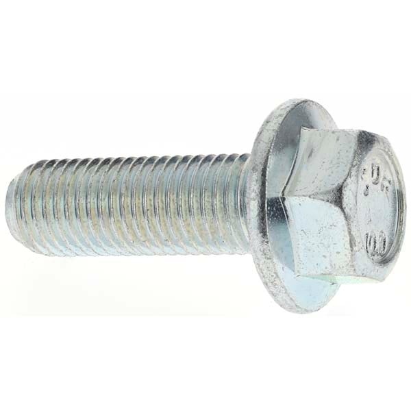 Smooth Flange Bolt: M10 x 1.25 Metric, 30 mm Length Under Head, Fully Threaded MPN:MP4572