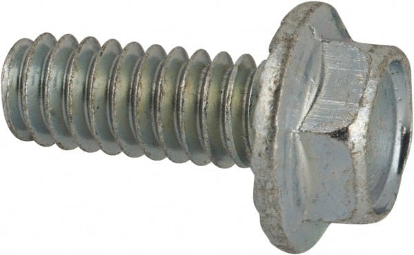 Serrated Flange Bolt: 1/4-20 UNC, 5/8