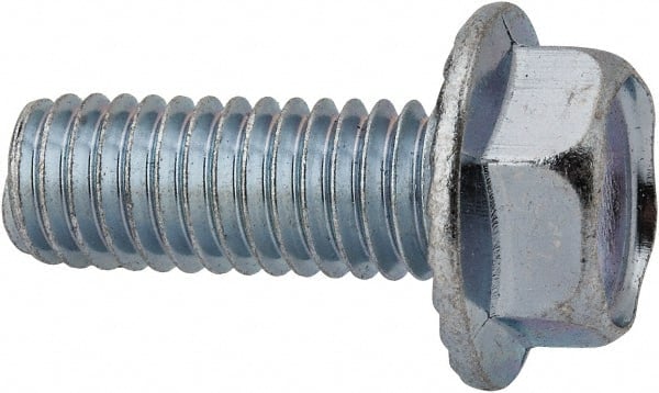 Serrated Flange Bolt: 3/8-16 UNC, 1