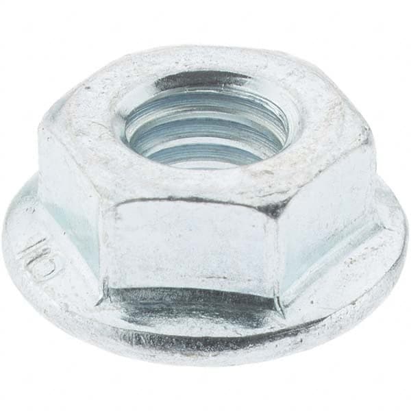 M6, 14mm Flange Diam, 6mm High, 10mm Across Flats, Flange Nut MPN:4580