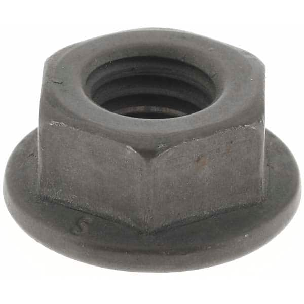 M8x1.25, 17mm Flange Diam, 8mm High, 13mm Across Flats, Flange Nut MPN:1487